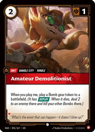 Amateur Demolitionist (001/167) [Radiance] Foil