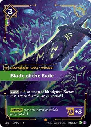 Blade of the Exile (150/167) [Radiance] Foil