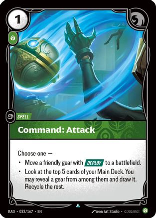 Command: Attack (033/167) [Radiance] Foil