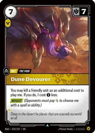 Dune Devourer (125/167) [Radiance] Foil