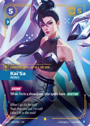 Kai'Sa, Rebel (SP) (SP4/005) [Radiance] Foil