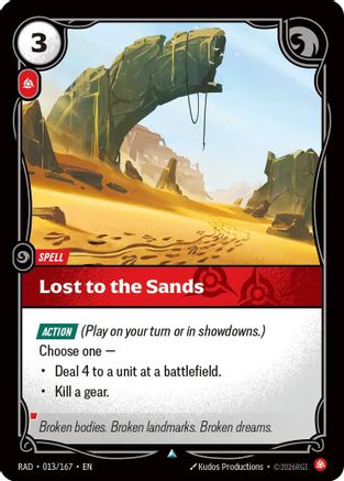 Lost to the Sands (013/167) [Radiance] Foil