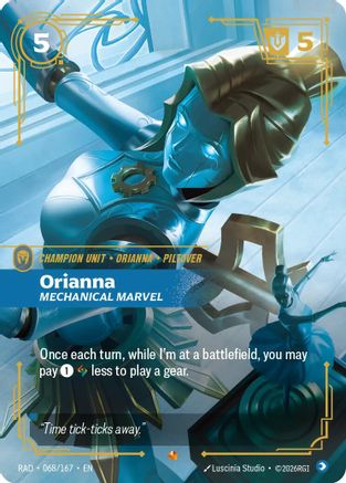 Orianna, Mechanical Marvel (068/167) [Radiance] Foil
