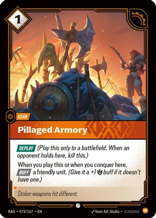 Pillaged Armory (073/167) [Radiance] Foil