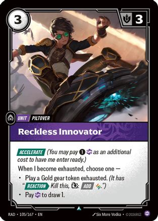 Reckless Innovator (105/167) [Radiance] Foil