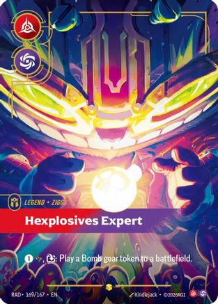 Ziggs, Hexplosives Expert (Overnumbered) (169/167) [Radiance] Foil