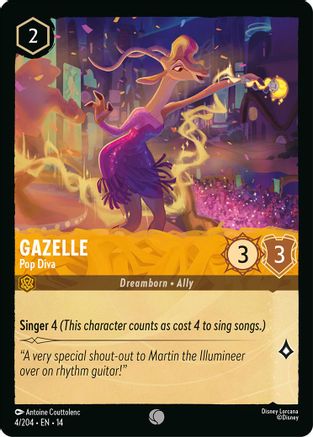 Gazelle - Pop Diva (4/204) [Hyperia City] Cold Foil