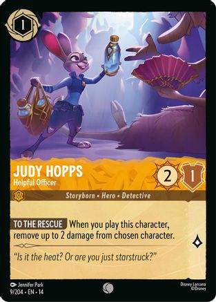 Judy Hopps - Helpful Officer (9/204) [Hyperia City] Cold Foil