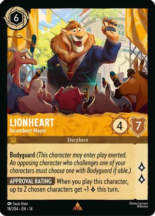 Lionheart - Incumbent Mayor (18/204) [Hyperia City]