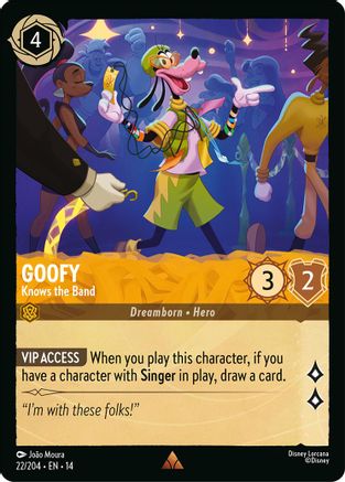 Goofy - Knows the Band (22/204) [Hyperia City] Cold Foil