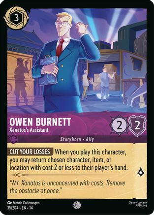 Owen Burnett - Xanatos's Assistant (35/204) [Hyperia City] Cold Foil