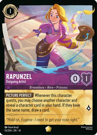 Rapunzel - Outgoing Artist (55/204) [Hyperia City] Cold Foil