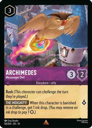 Archimedes - Messenger Owl (58/204) [Hyperia City] Cold Foil