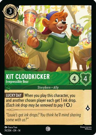 Kit Cloudkicker - Irrepressible Bear (74/204) [Hyperia City] Cold Foil