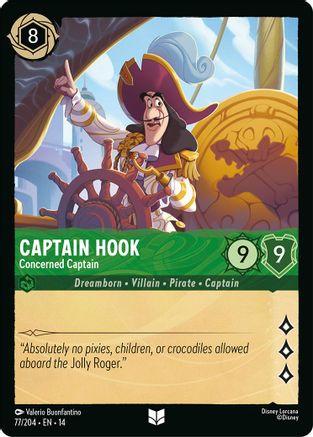 Captain Hook - Concerned Captain (77/204) [Hyperia City] Cold Foil