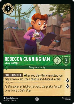 Rebecca Cunningham - Savvy Manager (80/204) [Hyperia City] Cold Foil