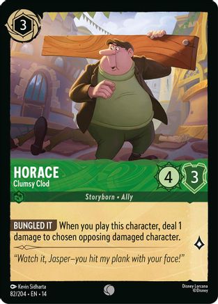 Horace - Clumsy Clod (82/204) [Hyperia City] Cold Foil