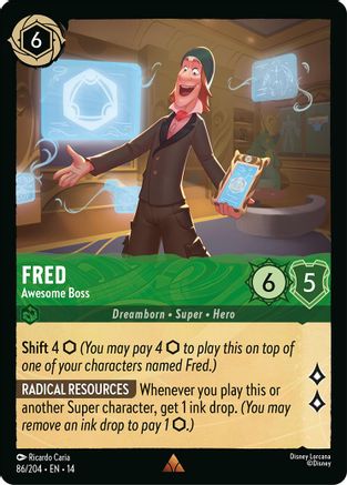 Fred - Awesome Boss (86/204) [Hyperia City] Cold Foil