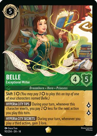 Belle - Exceptional Writer (90/204) [Hyperia City] Cold Foil
