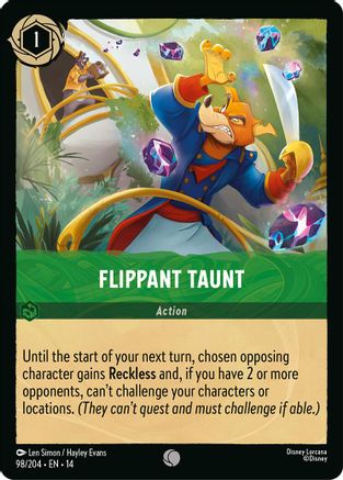 Flippant Taunt (98/204) [Hyperia City] Cold Foil