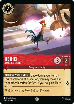 Heihei - At the Crosswalk (103/204) [Hyperia City] Cold Foil