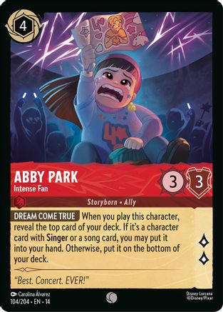 Abby Park - Intense Fan (104/204) [Hyperia City] Cold Foil