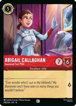 Abigail Callaghan - Seasoned Test Pilot (108/204) [Hyperia City] Cold Foil