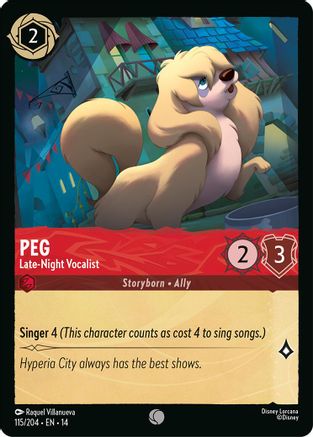 Peg - Late-Night Vocalist (115/204) [Hyperia City] Cold Foil