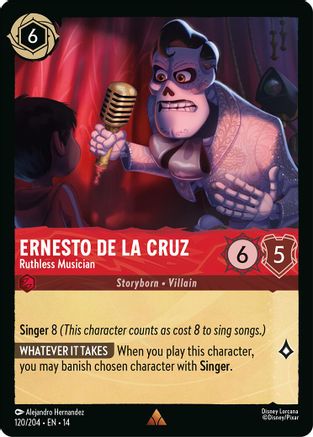 Ernesto de la Cruz - Ruthless Musician (120/204) [Hyperia City] Cold Foil