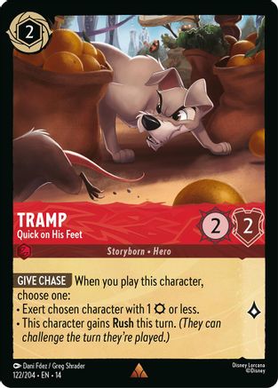 Tramp - Quick on His Feet (122/204) [Hyperia City] Cold Foil