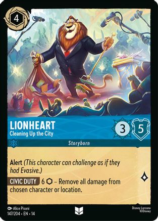 Lionheart - Cleaning Up the City (147/204) [Hyperia City] Cold Foil