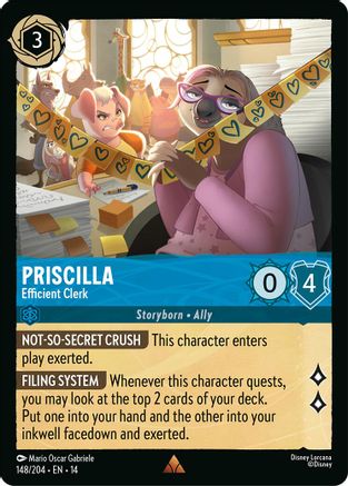 Priscilla - Efficient Clerk (148/204) [Hyperia City] Cold Foil