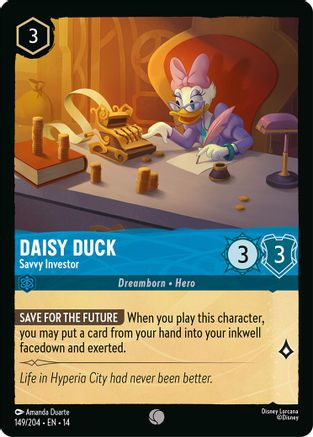 Daisy Duck - Savvy Investor (149/204) [Hyperia City] Cold Foil