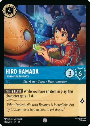 Hiro Hamada - Pioneering Inventor (150/204) [Hyperia City] Cold Foil