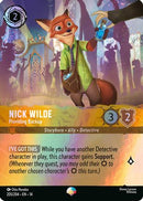 Nick Wilde - Providing Backup (Epic) (205/204) [Hyperia City] Holofoil