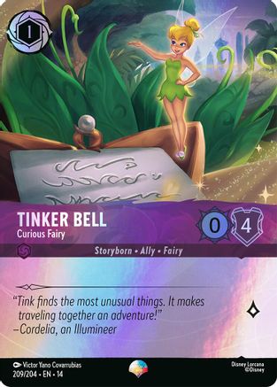 Tinker Bell - Curious Fairy (Epic) (209/204) [Hyperia City] Holofoil