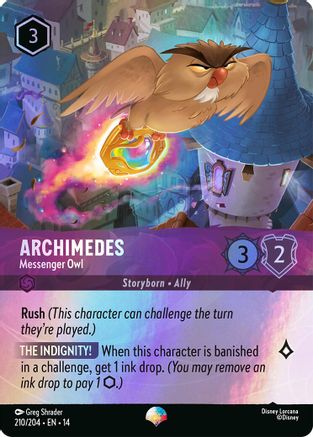 Archimedes - Messenger Owl (Epic) (210/204) [Hyperia City] Holofoil