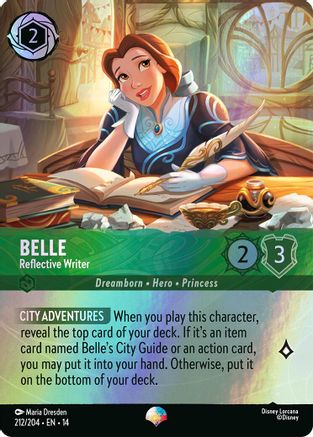 Belle - Reflective Writer (Epic) (212/204) [Hyperia City] Holofoil