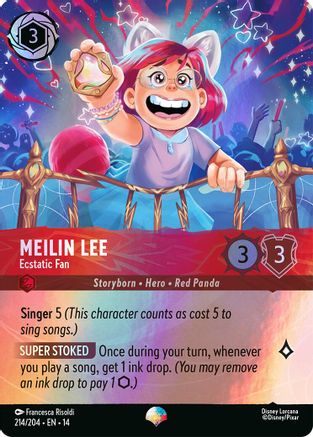 Meilin Lee - Ecstatic Fan (Epic) (214/204) [Hyperia City] Holofoil
