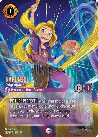 Rapunzel - Outgoing Artist (Enchanted) (226/204) [Hyperia City] Holofoil