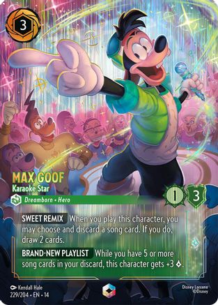 Max Goof - Karaoke Star (Enchanted) (229/204) [Hyperia City] Holofoil