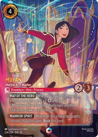 Mulan - Martial Arts Master (Enchanted) (234/204) [Hyperia City] Holofoil