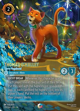 Thomas O'Malley - Savvy Vagabond (Enchanted) (235/204) [Hyperia City] Holofoil