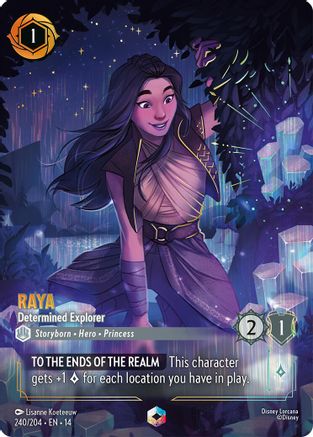 Raya - Determined Explorer (Enchanted) (240/204) [Hyperia City] Holofoil