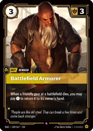 Battlefield Armorer (130/167) [Radiance] Foil