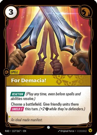 For Demacia! (117/167) [Radiance] Foil