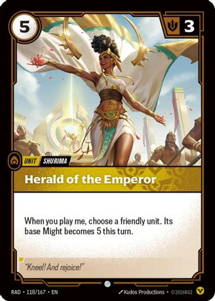 Herald of the Emperor (118/167) [Radiance] Foil