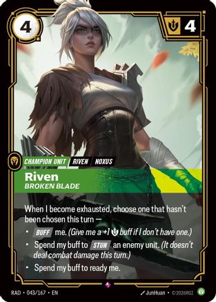 Riven, Broken Blade (043/167) [Radiance] Foil