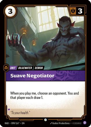 Suave Negotiator (099/167) [Radiance] Foil