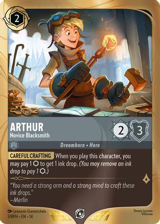 Arthur - Novice Blacksmith (3) [Disney Lorcana Promo Cards] Holofoil